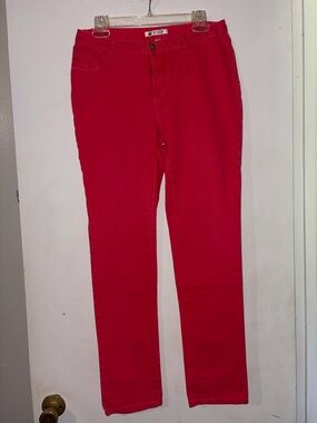 Versona Bright Red Straight Leg Women's Jeans